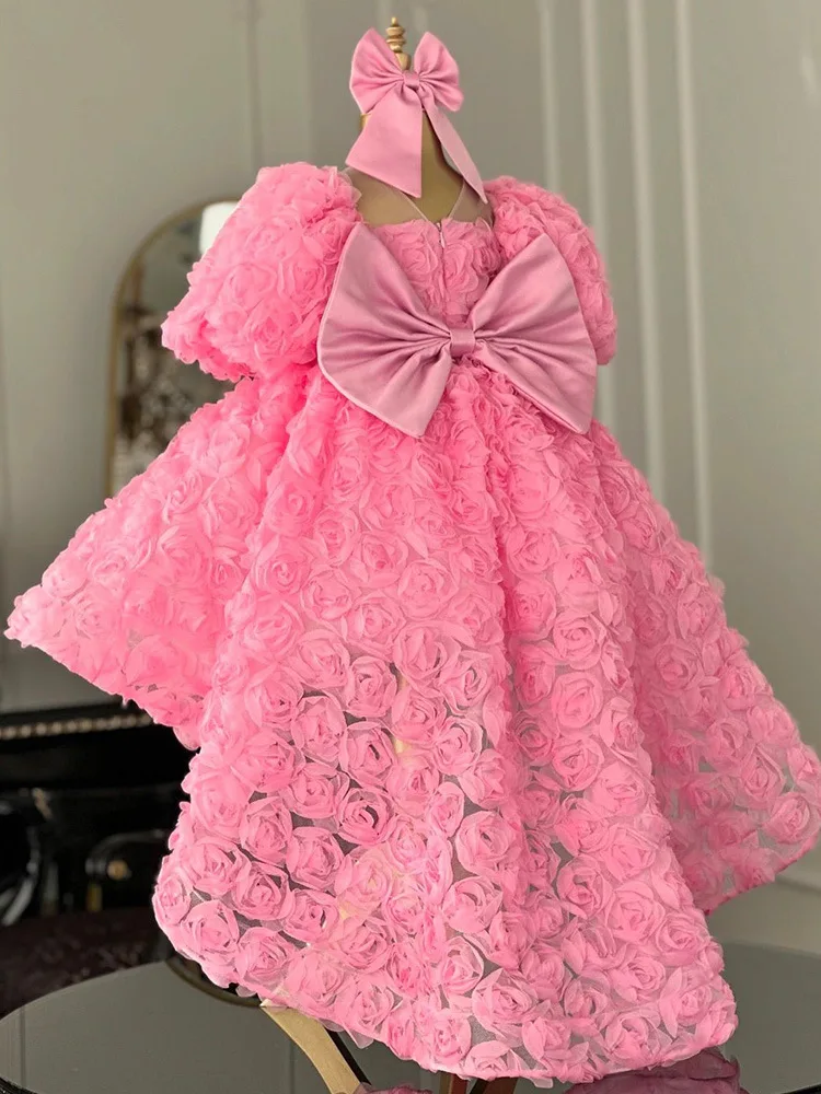 Princess Dress2025New Short Front Long Back Pink Dress with Rose Flowers European and American Princess Dress for Girls
Princess Dress2025New Short Front Long Back Pink Dress with Rose Flowers European and American Princess Dress for Girls