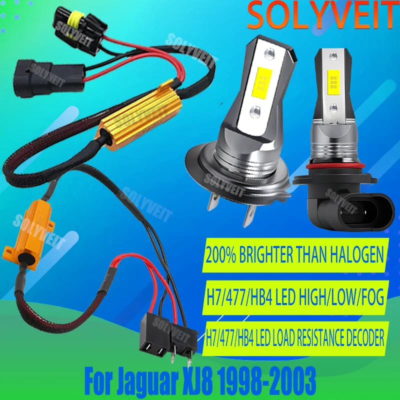 Комплект светодиодных фар H7/9006 (противотуманные фары) с функцией Plug & Play, с защитой от перегрузки, с поддержкой Canbus, для Jaguar XJ8 1998-2003 годов
Комплект светодиодных фар H7/9006 (противотуманные фары) с функцией Plug & Play, с защитой от перегрузки, с поддержкой Canbus, для Jaguar XJ8 1998-2003 годов