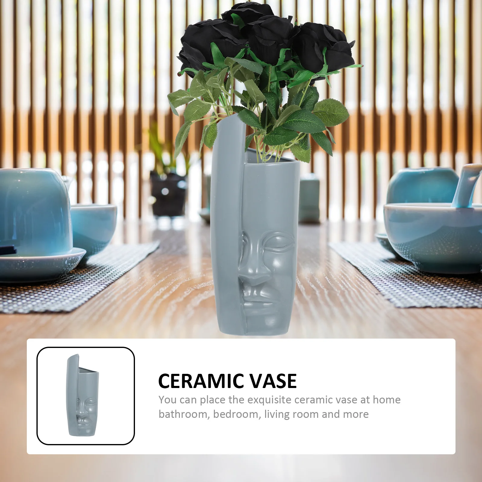 1Pcs Ceramic Flower Vase Home Desktop Decoration Creative Round Smooth Surface Multipurpose Flower Arrangement Vessel
1Pcs Ceramic Flower Vase Home Desktop Decoration Creative Round Smooth Surface Multipurpose Flower Arrangement Vessel