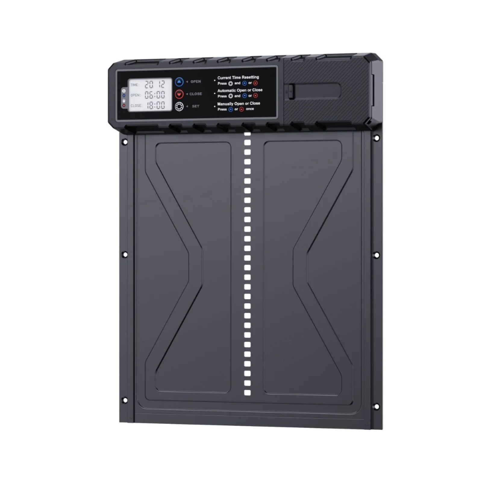 Large Size Chicken Coop Door with Solar Charging T-C Charging Model Solar Panel Remote Control Abnormal Opening and Closing
Large Size Chicken Coop Door with Solar Charging T-C Charging Model Solar Panel Remote Control Abnormal Opening and Closing