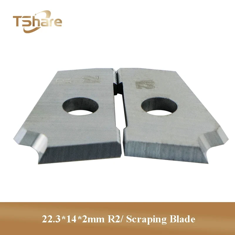 10PCS T-Share 4-014-03-0311/ 4-014-03-0306 22.3*14*2mm R2 Woodworking Tools Scraping Blade for HOMAG Edge Banding Machine
10PCS T-Share 4-014-03-0311/ 4-014-03-0306 22.3*14*2mm R2 Woodworking Tools Scraping Blade for HOMAG Edge Banding Machine