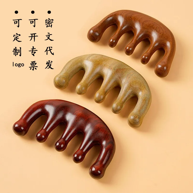 Manufacturer Green Sandalwood Five-Tooth Ball Head Meridian Scalp Massage Comb Sandalwood Small Comb Rib Comb Massage Wooden Com
Manufacturer Green Sandalwood Five-Tooth Ball Head Meridian Scalp Massage Comb Sandalwood Small Comb Rib Comb Massage Wooden Com