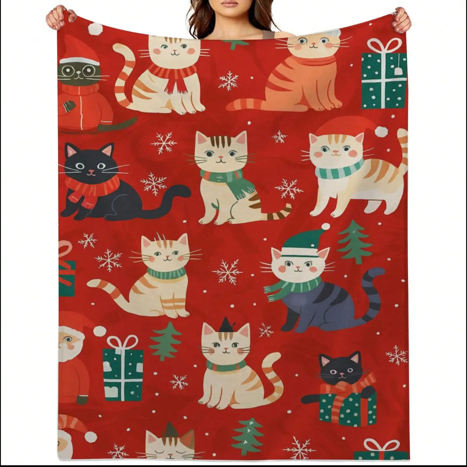 1pc Lightweight Flannel Blanket Digital Printing Throw It Features Cute Cat Animal Elements For Travel Camping Sofa Bed,
1pc Lightweight Flannel Blanket Digital Printing Throw It Features Cute Cat Animal Elements For Travel Camping Sofa Bed,