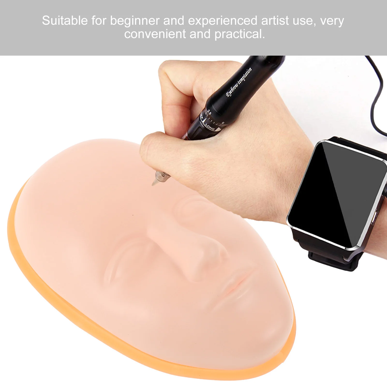 Practice Makeup Face Silicone Skin Base Realistic Fake Skin for Eyebrow Eyeliner Lip Tattoo Training Makeup Practice Set
Practice Makeup Face Silicone Skin Base Realistic Fake Skin for Eyebrow Eyeliner Lip Tattoo Training Makeup Practice Set