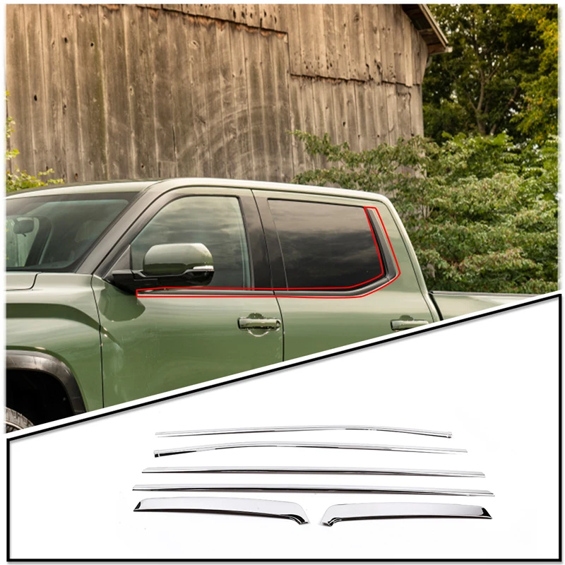 For Toyota Tundra 2022 2023 Stainless Steel Silver Car Styling Car Window Trim Stickers Car Exterior Modification Accessories
For Toyota Tundra 2022 2023 Stainless Steel Silver Car Styling Car Window Trim Stickers Car Exterior Modification Accessories