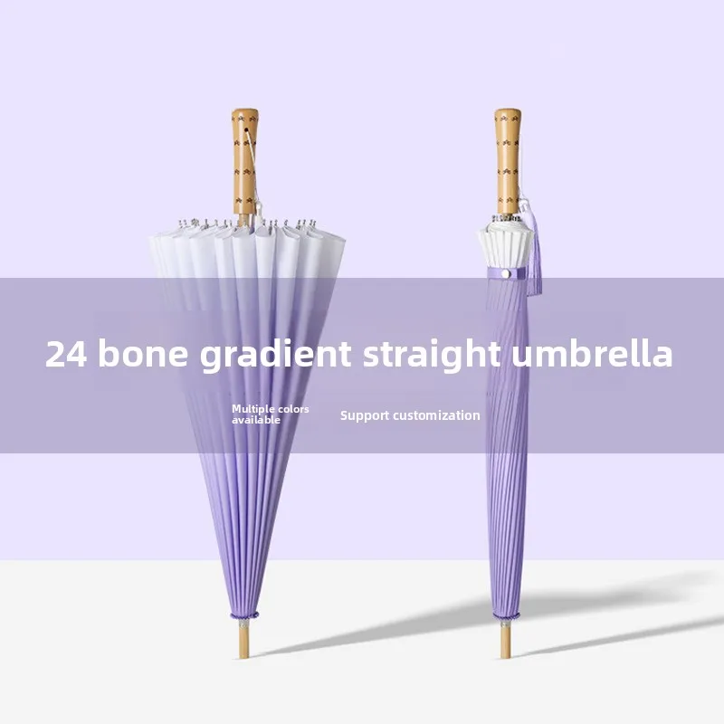 24 Bone Gradient Rods Umbrella Long Handle Gradient Umbrella Creative Design Reinforce The Umbrella Bamboo Handle Umbrella
24 Bone Gradient Rods Umbrella Long Handle Gradient Umbrella Creative Design Reinforce The Umbrella Bamboo Handle Umbrella