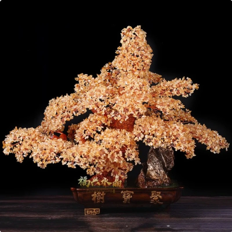Natural citrine fortune tree home living room large fortune tree feng shui ornament
Natural citrine fortune tree home living room large fortune tree feng shui ornament