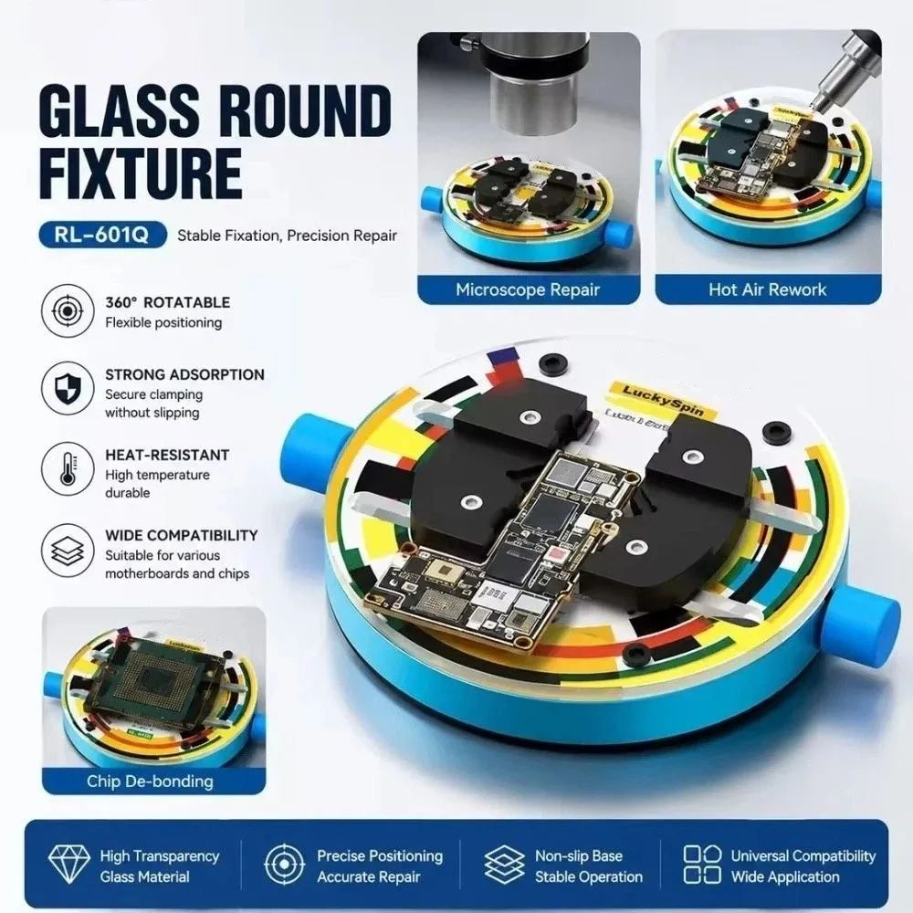Tempered Insulated Glass Tempered Glass Fixtures Universal Circular Mini Repair Clamp Insulated Glass Fixtures ESD Safe
Tempered Insulated Glass Tempered Glass Fixtures Universal Circular Mini Repair Clamp Insulated Glass Fixtures ESD Safe