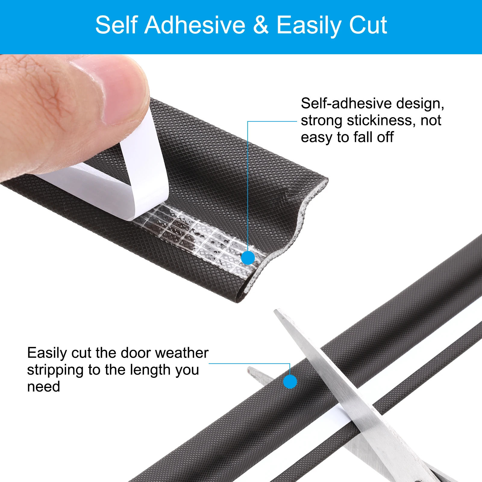 5M/8M Weather Stripping Door Seal Strip Self Adhesive PU Foam Door Weather Strip for Window Door Insulation Windproof Soundproof
5M/8M Weather Stripping Door Seal Strip Self Adhesive PU Foam Door Weather Strip for Window Door Insulation Windproof Soundproof