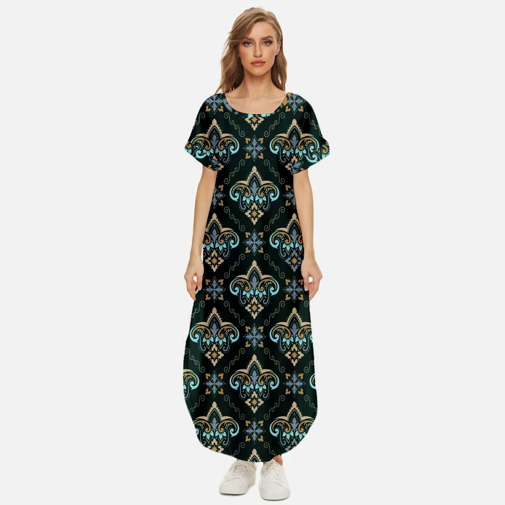 Women Fashion Summer Loose Vintage Pattern Printed Beach Dress A-Line Party Dress Ladies Casual Elegant V-Neck Tank Dress
Women Fashion Summer Loose Vintage Pattern Printed Beach Dress A-Line Party Dress Ladies Casual Elegant V-Neck Tank Dress