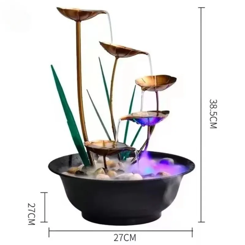 The latest desktop fountain indoor lotus leaf relaxation fountain desktop waterfall decorative fountain
The latest desktop fountain indoor lotus leaf relaxation fountain desktop waterfall decorative fountain