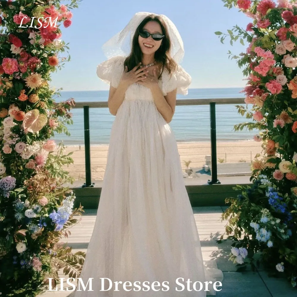 LISM Simple Korea A-Line Wedding Dresses Photo Shoot Sweet Cap Sleeves Silk Floor Length Bridal Dress 웨딩드레스 Customized
LISM Simple Korea A-Line Wedding Dresses Photo Shoot Sweet Cap Sleeves Silk Floor Length Bridal Dress 웨딩드레스 Customized