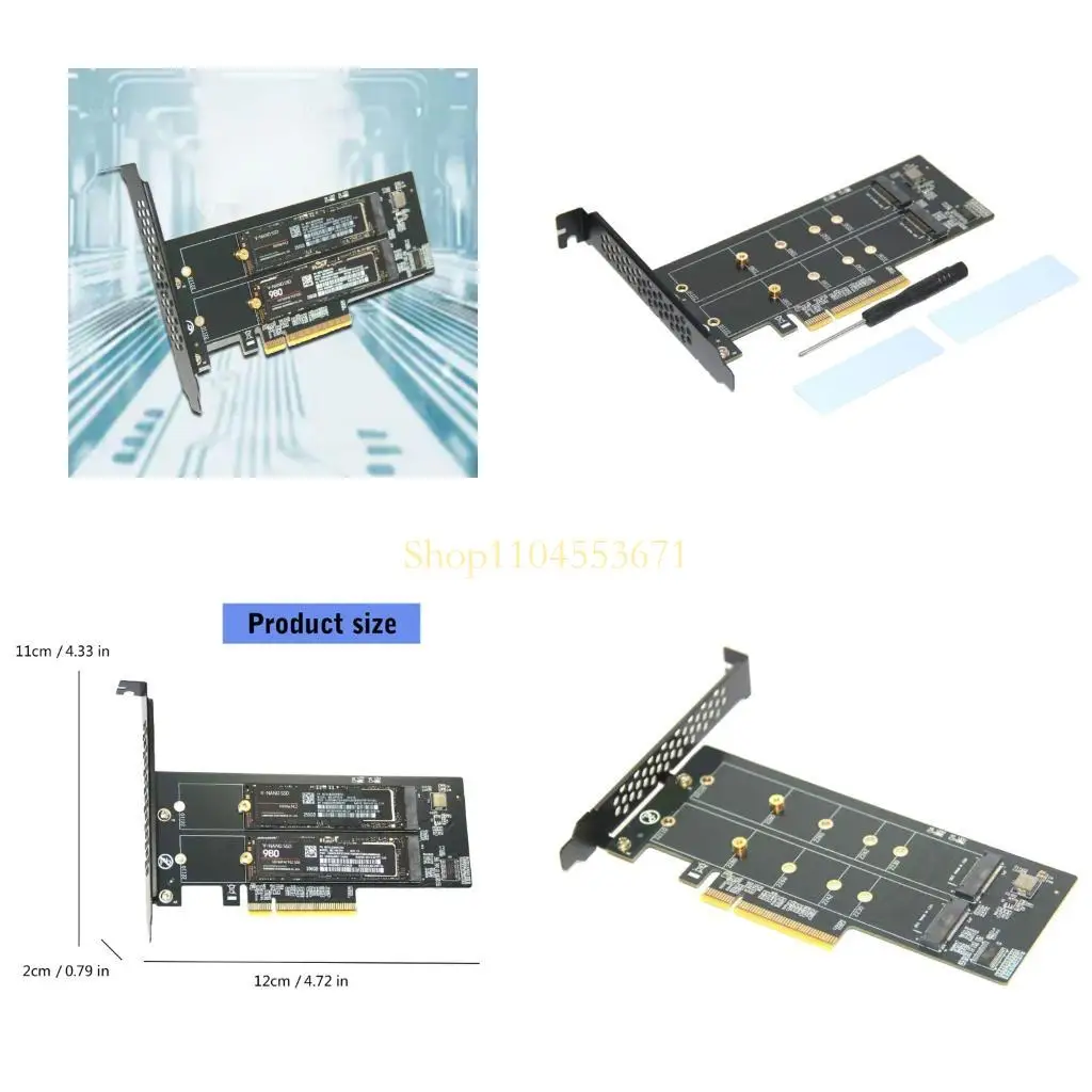 Бестселлер PCIEXPRESS до двух M.2 NVME M Adapters Adapters для 2230 2242 2260 2280 22110 NVME SSDS Connection
Бестселлер PCIEXPRESS до двух M.2 NVME M Adapters Adapters для 2230 2242 2260 2280 22110 NVME SSDS Connection