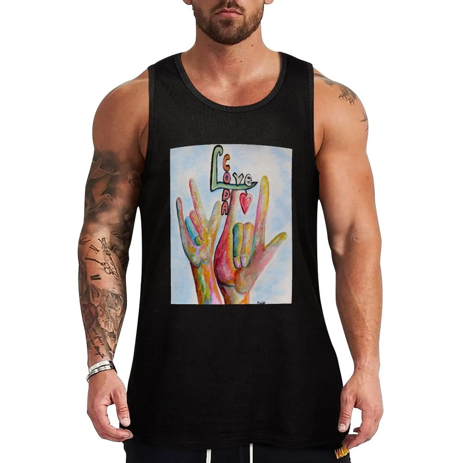 CODA - Children of Deaf Adults Tank Top summer clothes Men's t-shirts gym top sleeveless
CODA - Children of Deaf Adults Tank Top summer clothes Men's t-shirts gym top sleeveless