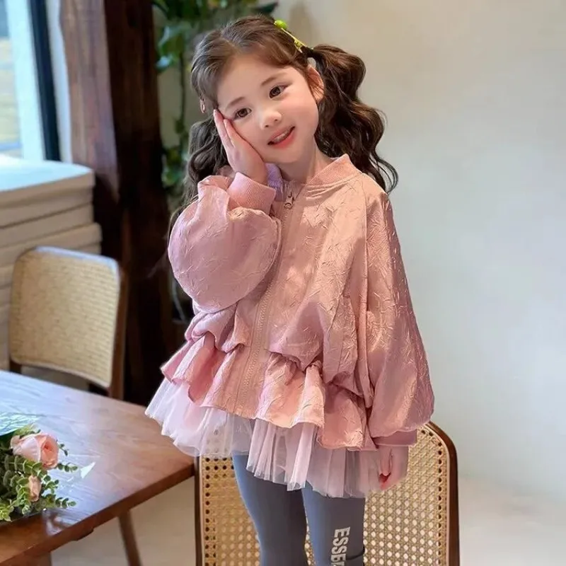 Girls' Spring and Autumn Long sleeved Baseball Jacket Children's Fashion Spring Clothing New Jacket Baby Cute Top
Girls' Spring and Autumn Long sleeved Baseball Jacket Children's Fashion Spring Clothing New Jacket Baby Cute Top