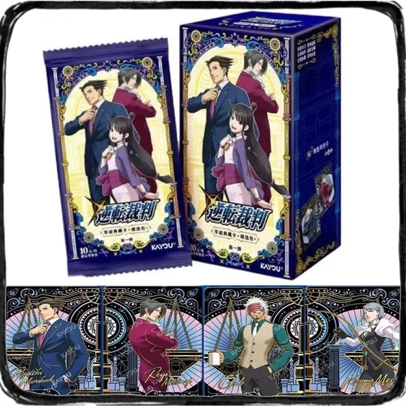 Коллекционные карточки KAYOU Ace Attorney, 1-е издание, великолепный набор для выбора карт, аниме-коллекция, детская игрушка, подарок
Коллекционные карточки KAYOU Ace Attorney, 1-е издание, великолепный набор для выбора карт, аниме-коллекция, детская игрушка, подарок