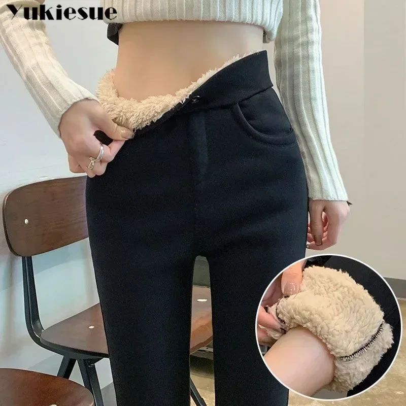 Thickening Autumn Winter Cotton Soft Casual High Waist Tights Slim Basic Knitted Ribbed Slim-fit pants Pencil Pants for Women
Thickening Autumn Winter Cotton Soft Casual High Waist Tights Slim Basic Knitted Ribbed Slim-fit pants Pencil Pants for Women