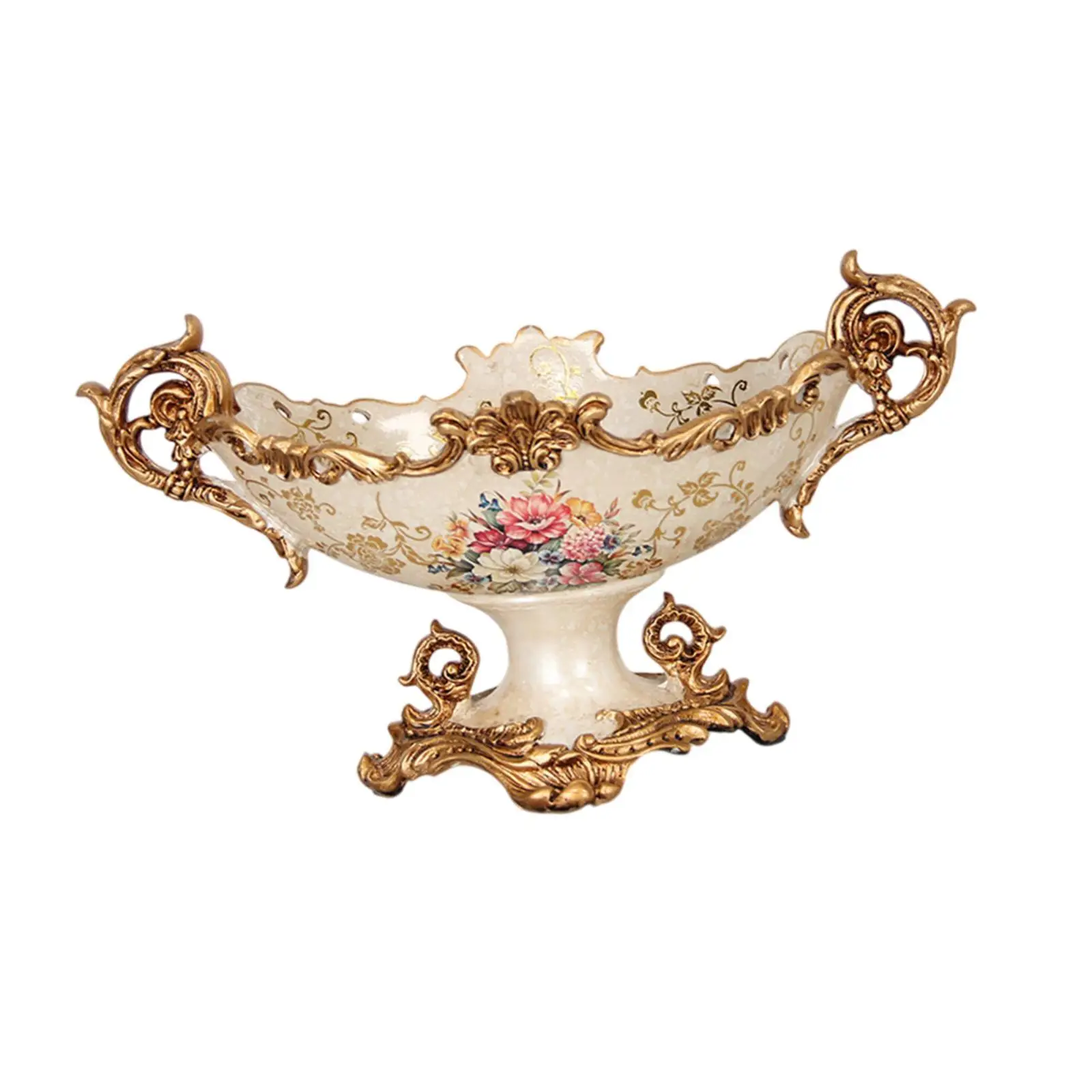 Vintage Design Fruit Bowl Serving Footed Bowl Creative Floral Footed Dessert Bowl for Veggies Snacks Counter Wedding Kitchen
Vintage Design Fruit Bowl Serving Footed Bowl Creative Floral Footed Dessert Bowl for Veggies Snacks Counter Wedding Kitchen