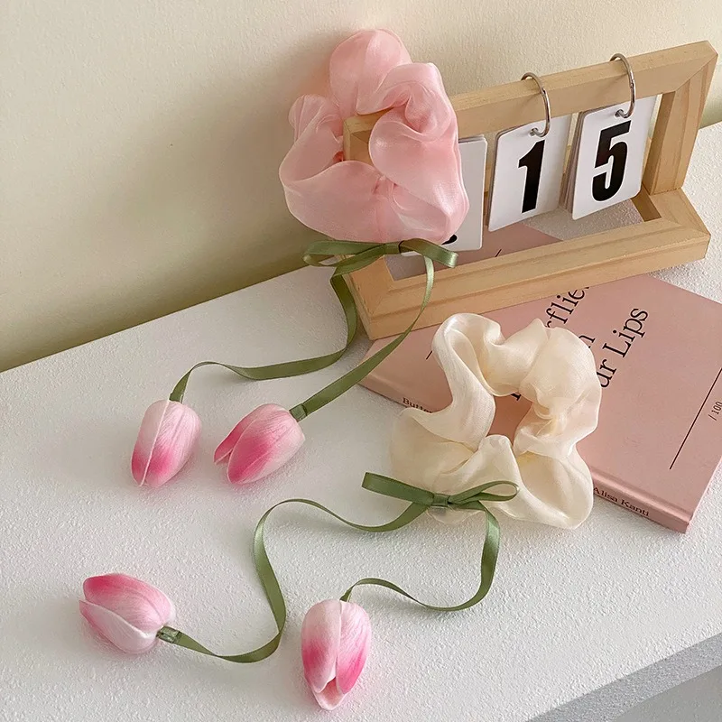 Sweet Romantic White Pink Colorful Tulip Bow Knot Hair Bundle for Women Girl Elegant Tassel Hair Band Hair Accessories
Sweet Romantic White Pink Colorful Tulip Bow Knot Hair Bundle for Women Girl Elegant Tassel Hair Band Hair Accessories