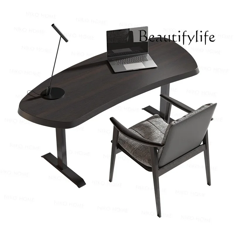 Modern simple electric lifting desk, living room circular arc desk, special-shaped worktable, desk and chair
Modern simple electric lifting desk, living room circular arc desk, special-shaped worktable, desk and chair