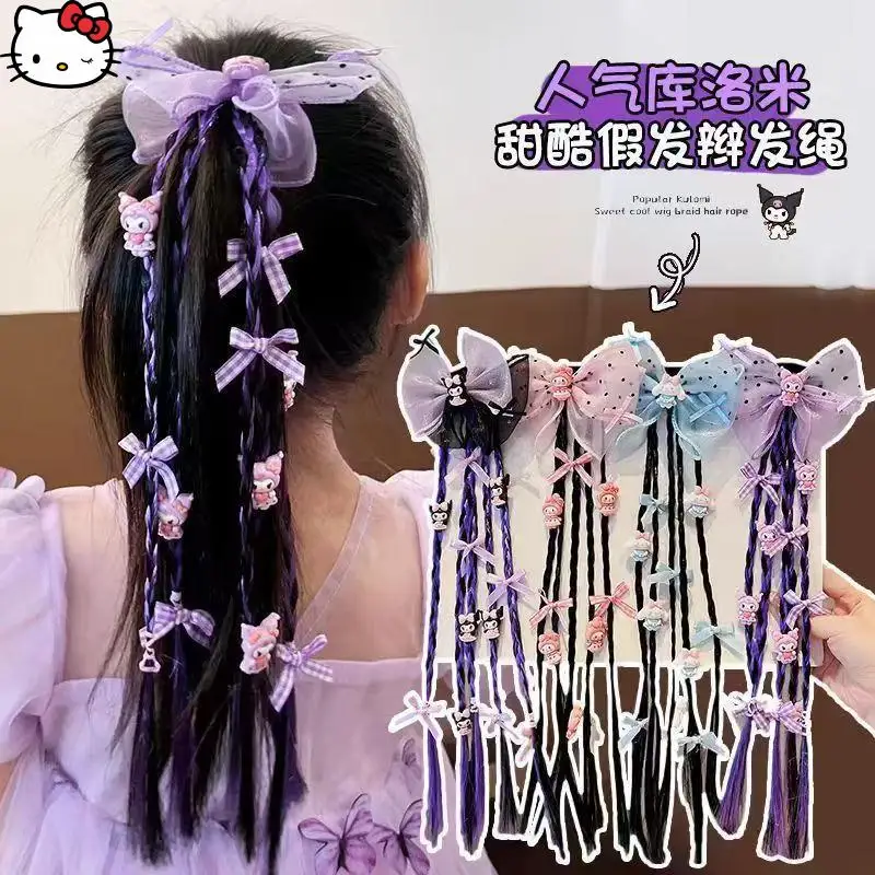 Cute Cartoon Sanrios Hello Kittys My Melody Cinnamoroll Kuromi Hair Rope Wig New Cartoon Child Tie Rope Rubber Hair Accessories
Cute Cartoon Sanrios Hello Kittys My Melody Cinnamoroll Kuromi Hair Rope Wig New Cartoon Child Tie Rope Rubber Hair Accessories