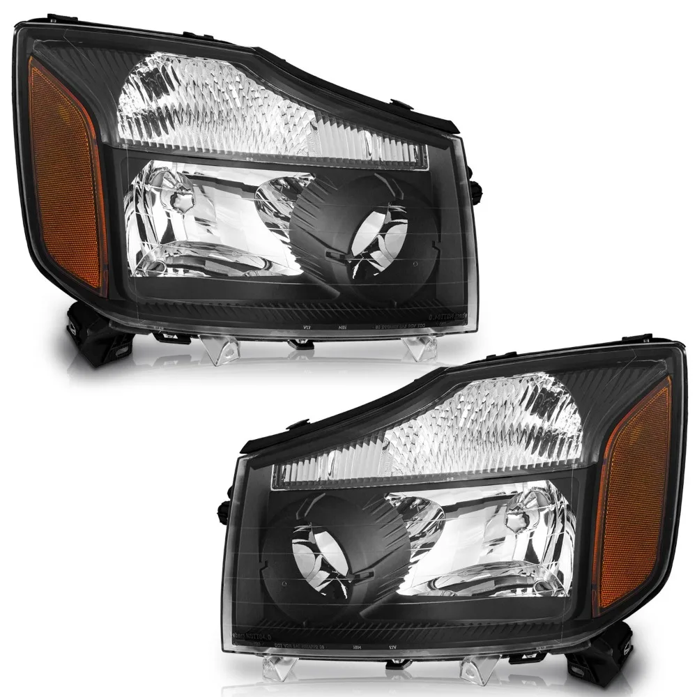 Pair Headlights Assembly For 2004-2015 Nissan TITAN 2005-2007 Armada Black
Pair Headlights Assembly For 2004-2015 Nissan TITAN 2005-2007 Armada Black