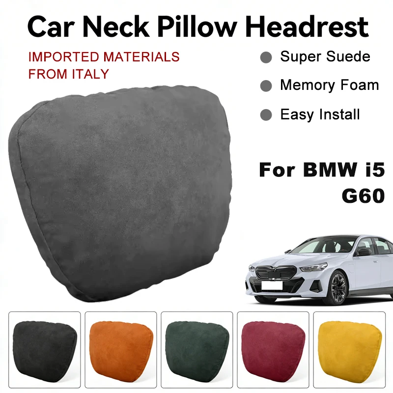 Italy Suede Car Neck Rest Pillow For BMW i5 G60 Seat Head Neck Support Cushion Auto Interior Accessories
Italy Suede Car Neck Rest Pillow For BMW i5 G60 Seat Head Neck Support Cushion Auto Interior Accessories
