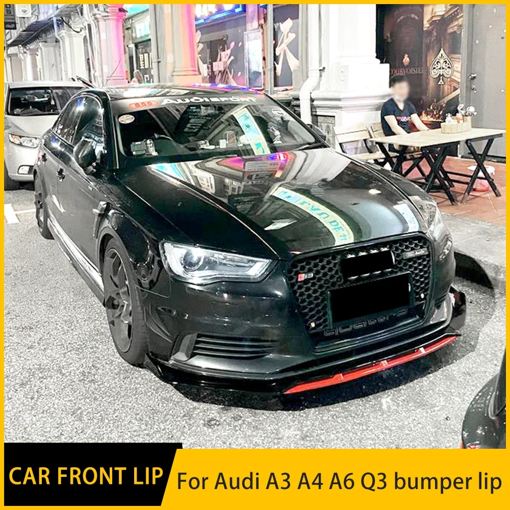 Universal Bumper For Audi Audi A3 A4 A6 Q3 4Pcs Front Bumper Split Lip Body Kit Spoiler Diffuser Deflector Sports Modification
Universal Bumper For Audi Audi A3 A4 A6 Q3 4Pcs Front Bumper Split Lip Body Kit Spoiler Diffuser Deflector Sports Modification
