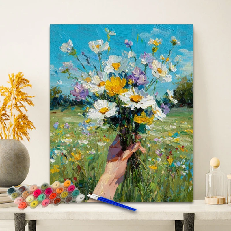 Painting By Numbers Wild Meadow Bouquet Anniversary gift on Digital Painting Canvas Acrylic Paint Image Digital Coloring
Painting By Numbers Wild Meadow Bouquet Anniversary gift on Digital Painting Canvas Acrylic Paint Image Digital Coloring