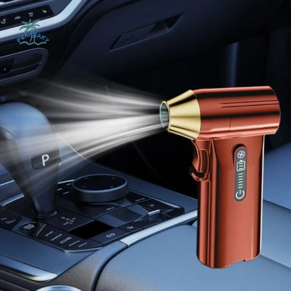 130000RPM Violent Turbo Fan Type-C Charging 4000mAh Battery Brushless Motor Blower Wind Speed 52m/s Handheld Device
130000RPM Violent Turbo Fan Type-C Charging 4000mAh Battery Brushless Motor Blower Wind Speed 52m/s Handheld Device
