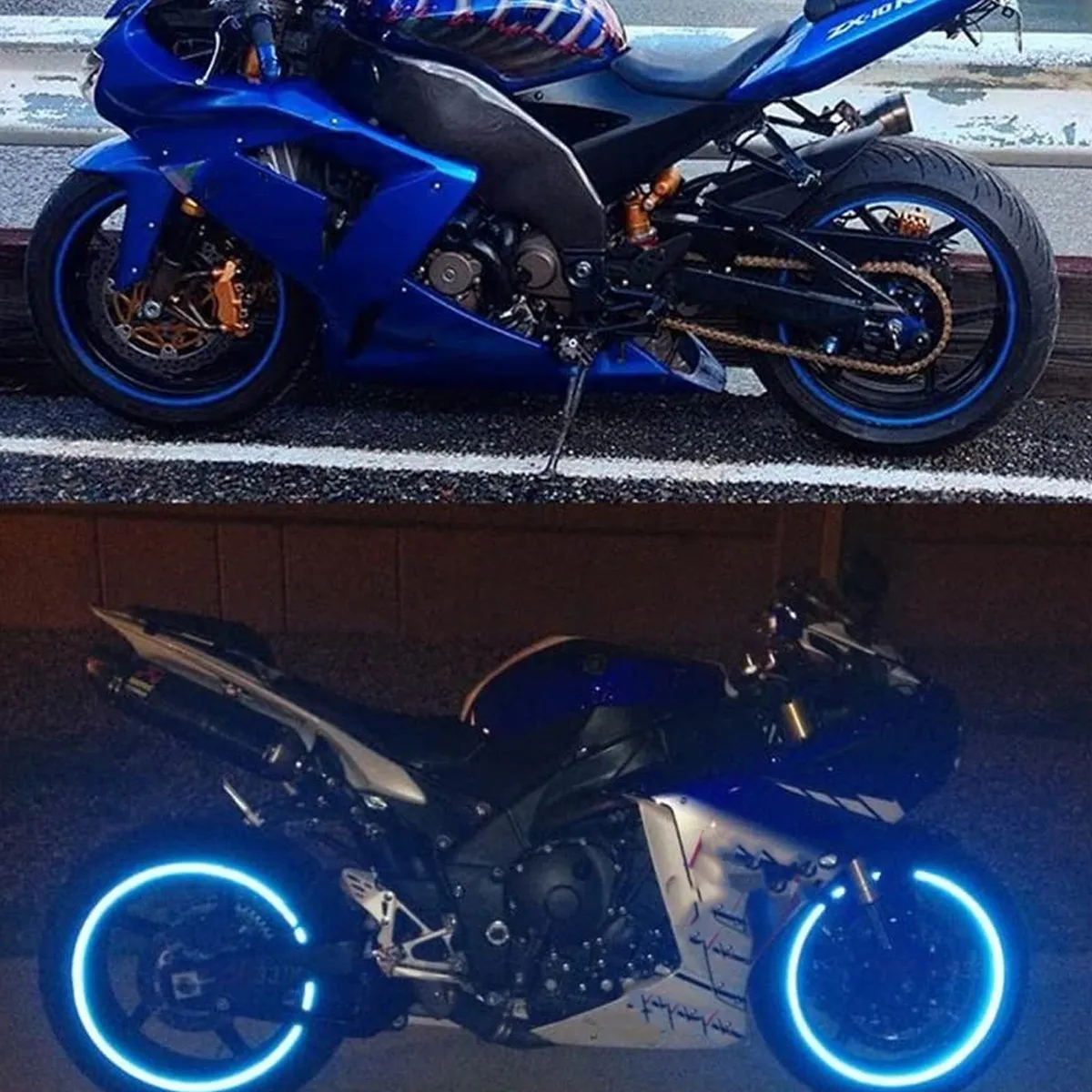 2 Set Reflective Stickers Car Wheel Rim Motorcycle Decal Motorbike Adhesive Tape Waterproof Durable Vivid Design Removable
2 Set Reflective Stickers Car Wheel Rim Motorcycle Decal Motorbike Adhesive Tape Waterproof Durable Vivid Design Removable