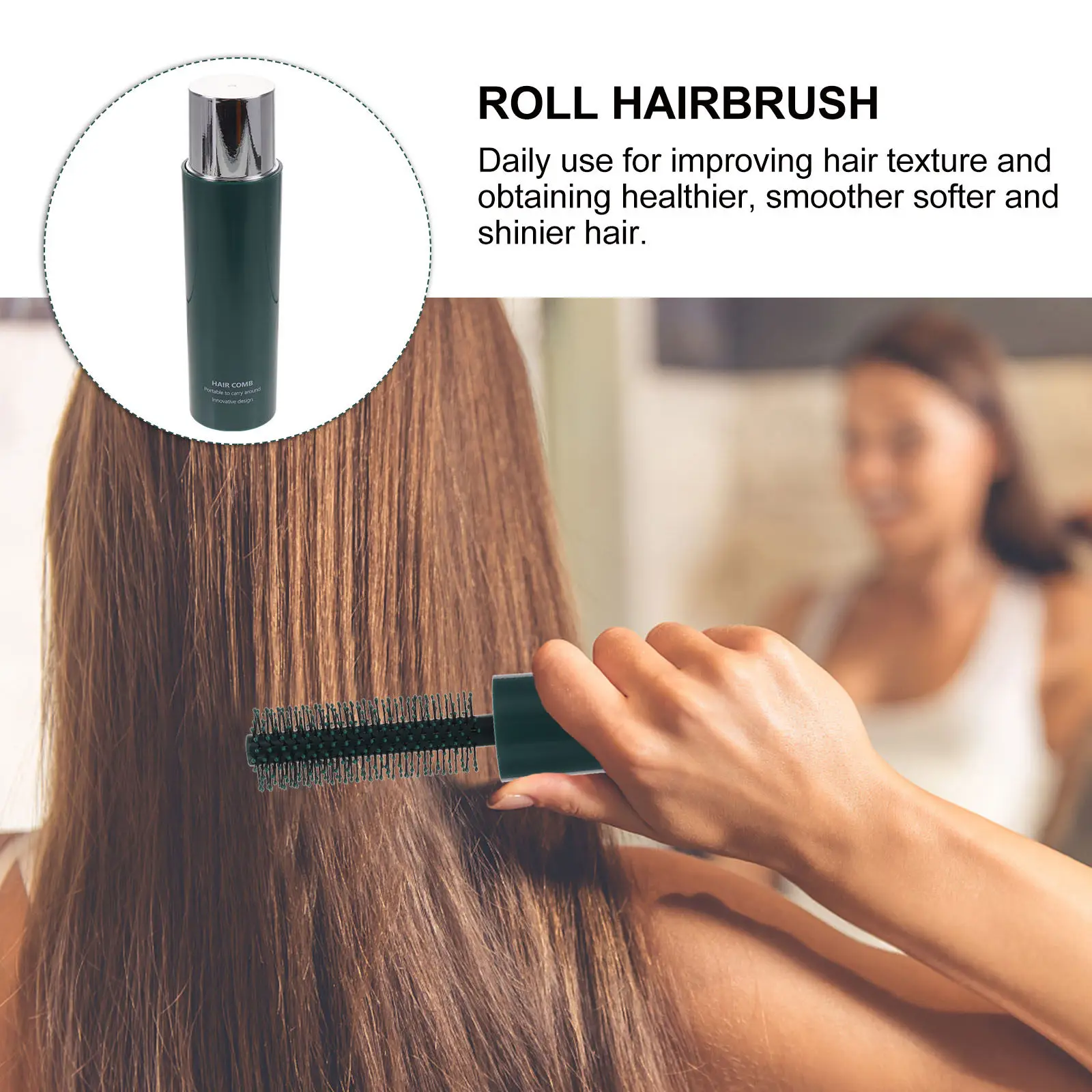 Small Round Roll Hair Brush Retractable Anti-Static Curling Brush for Blow Drying Short Hair Bangs Styling Hairbrush for Women
Small Round Roll Hair Brush Retractable Anti-Static Curling Brush for Blow Drying Short Hair Bangs Styling Hairbrush for Women