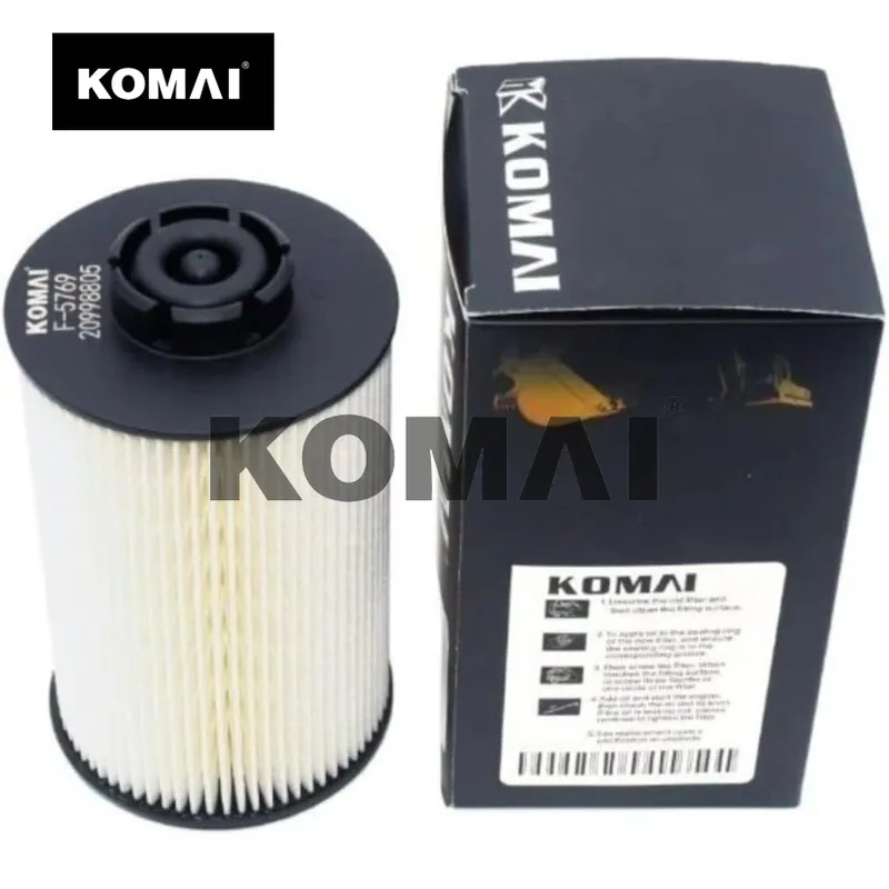 Элемент фильтра дизельного топлива KOMAI FF5769 P954604 2931748 4291525 SN70296 для экскаватора
Элемент фильтра дизельного топлива KOMAI FF5769 P954604 2931748 4291525 SN70296 для экскаватора