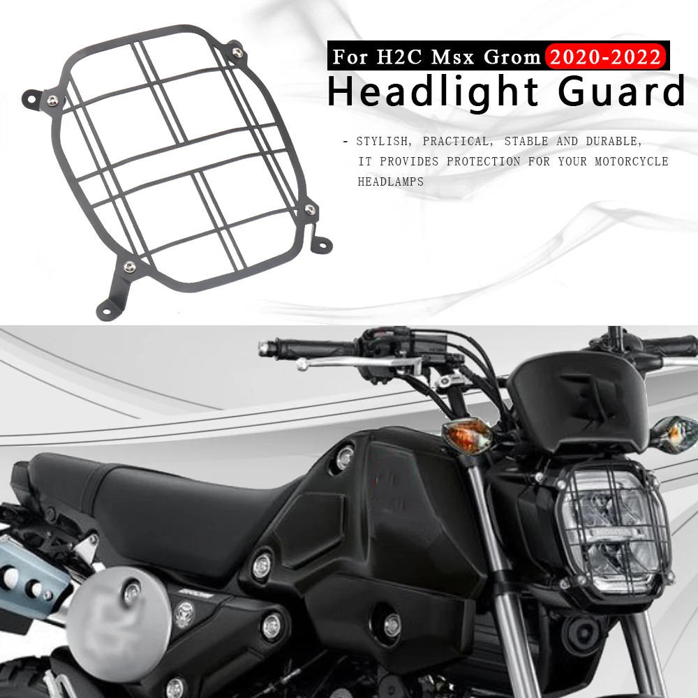 Motorcycle Accessories Headlight Guard Head Metal Grill Cover Protectors For Honda H2C MSX GROM H2C Msx Grom 2020 2021 2022
Motorcycle Accessories Headlight Guard Head Metal Grill Cover Protectors For Honda H2C MSX GROM H2C Msx Grom 2020 2021 2022
