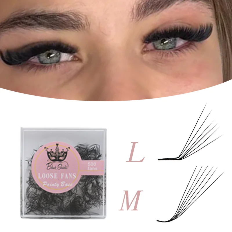500 Fans LM Loose Promade 6D Pointy Base Handmade Russian Volume Premade Thin Root Femal Makeup Individual Eyelash Extensions
500 Fans LM Loose Promade 6D Pointy Base Handmade Russian Volume Premade Thin Root Femal Makeup Individual Eyelash Extensions