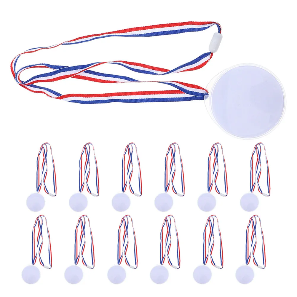 12Pcs Creative DIY Medals Blank Plastic Medals with Bright Colored Lanyards for Awards School Activities Holiday
12Pcs Creative DIY Medals Blank Plastic Medals with Bright Colored Lanyards for Awards School Activities Holiday