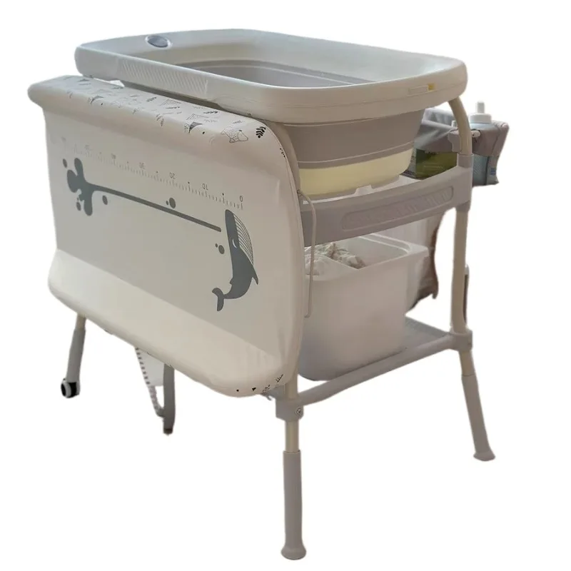 Ergonomic height adjustable foldable daycare baby diaper changing table with seat belt
Ergonomic height adjustable foldable daycare baby diaper changing table with seat belt