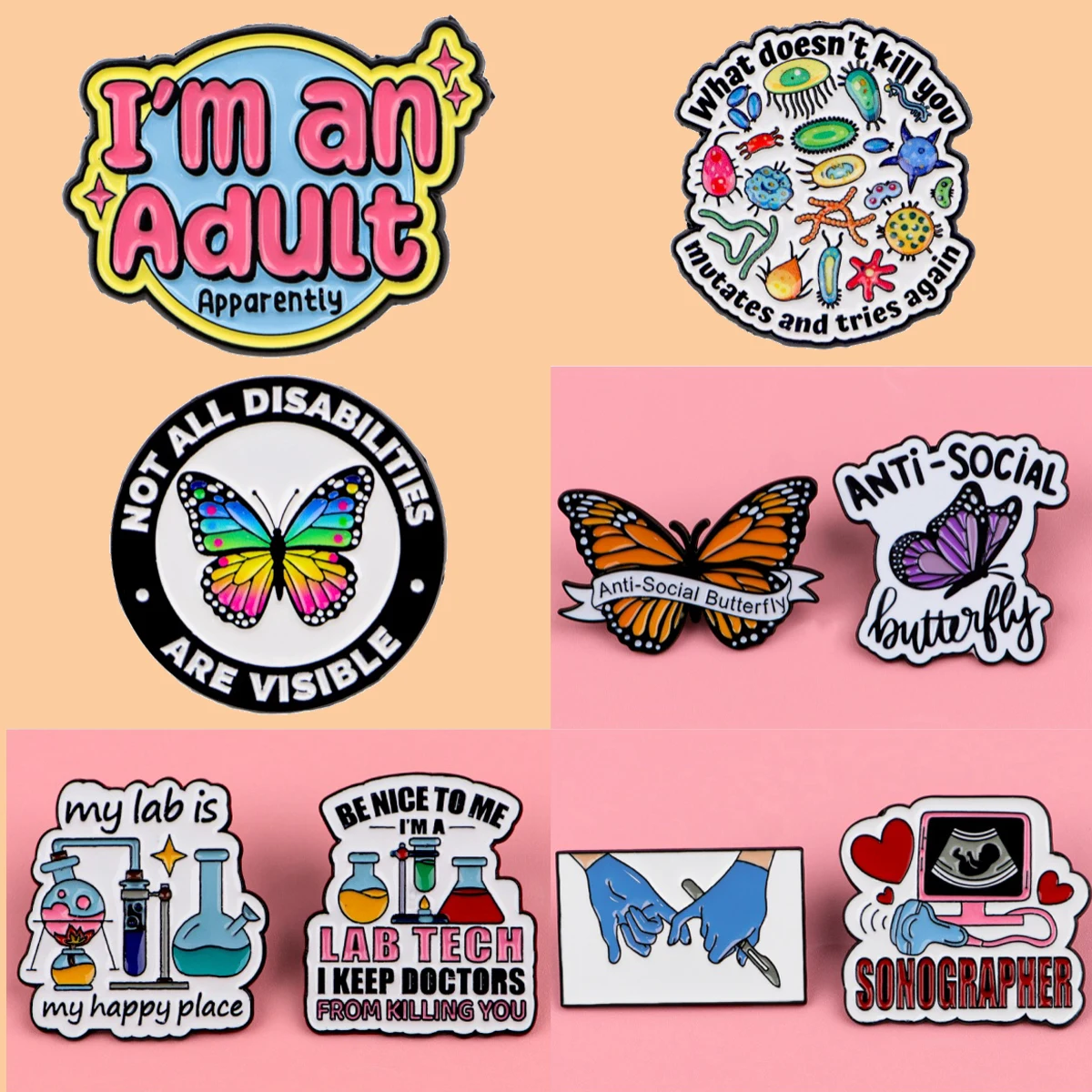 Invisible Disabled Butterfly Enamel Pin Doctor Brooches Woman Men Backpack Accessories Bags Badge Fashion Lapel Jewelry Gift
Invisible Disabled Butterfly Enamel Pin Doctor Brooches Woman Men Backpack Accessories Bags Badge Fashion Lapel Jewelry Gift