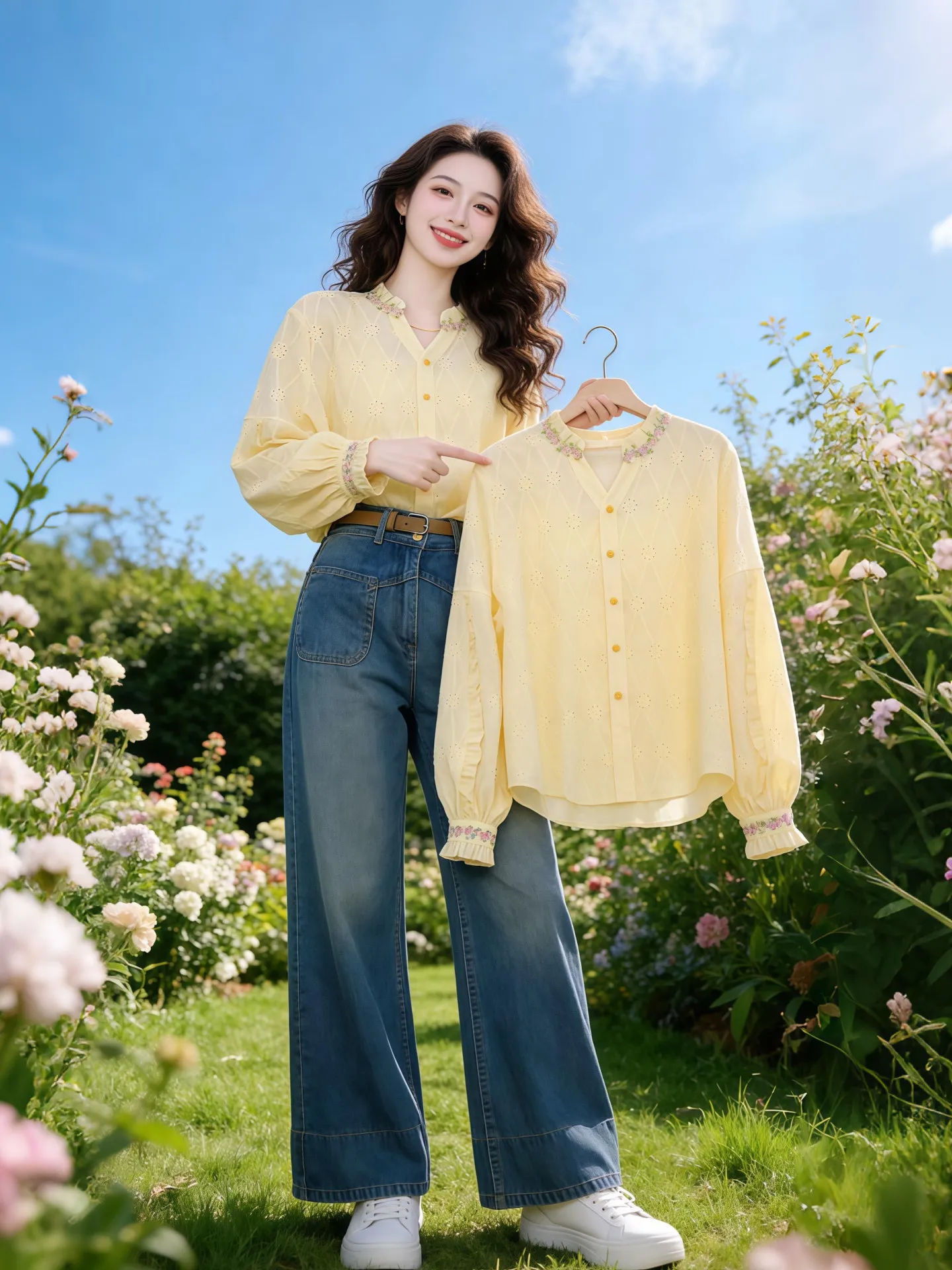 Spring Fashion Women's Shirt Elegant Luxury Anti-Aging Top Trendy Style Korean Version Long Sleeve V-Neck Breathable Thin Mat...
Spring Fashion Women's Shirt Elegant Luxury Anti-Aging Top Trendy Style Korean Version Long Sleeve V-Neck Breathable Thin Mat...