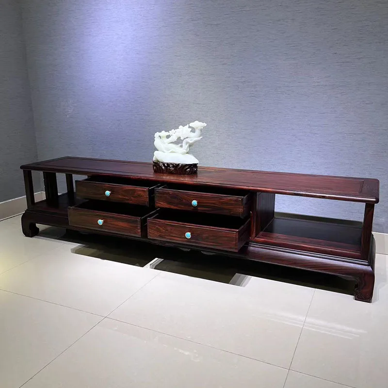 New Chinese-style simple mahogany TV cabinet with drawers Indonesian black rosewood floor-to-ceiling film and television
New Chinese-style simple mahogany TV cabinet with drawers Indonesian black rosewood floor-to-ceiling film and television