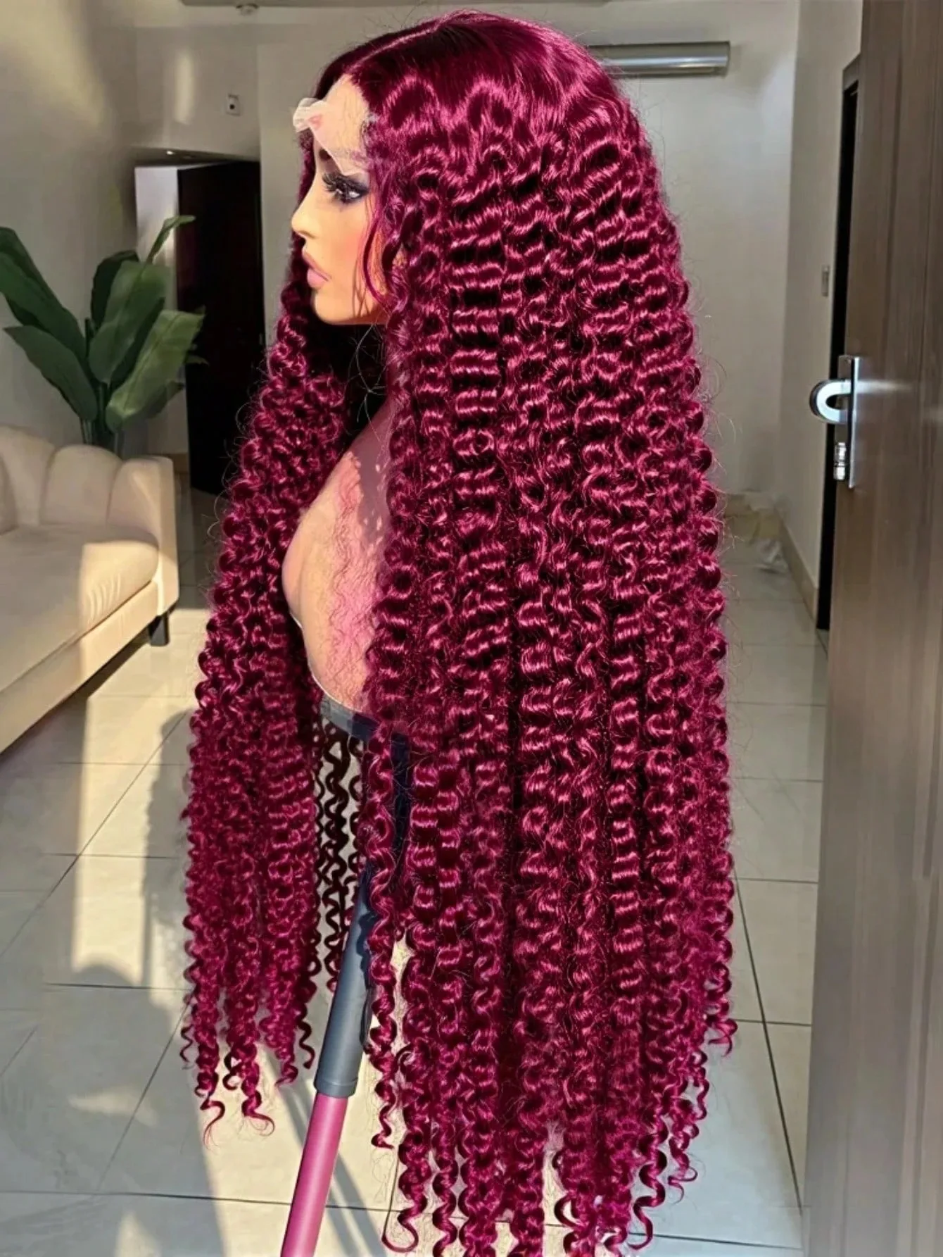 36 Inch Deep Wave Burgundy Wig Human Hair 250% 13x6 HD Deep Wave Lace Front Wigs Human Hair 99j Burgundy Curly Lace Frontal Wigs
36 Inch Deep Wave Burgundy Wig Human Hair 250% 13x6 HD Deep Wave Lace Front Wigs Human Hair 99j Burgundy Curly Lace Frontal Wigs
