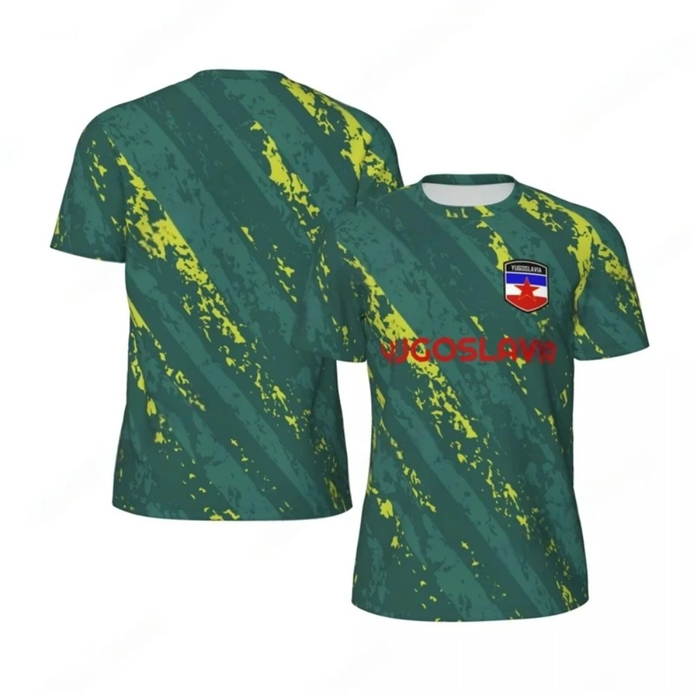 Fashion Yugoslavia Flag Graphic Football T Shirts Summer Trend 3D National Emblem Printed T-shirts Casual Oversized Sports Tees
Fashion Yugoslavia Flag Graphic Football T Shirts Summer Trend 3D National Emblem Printed T-shirts Casual Oversized Sports Tees