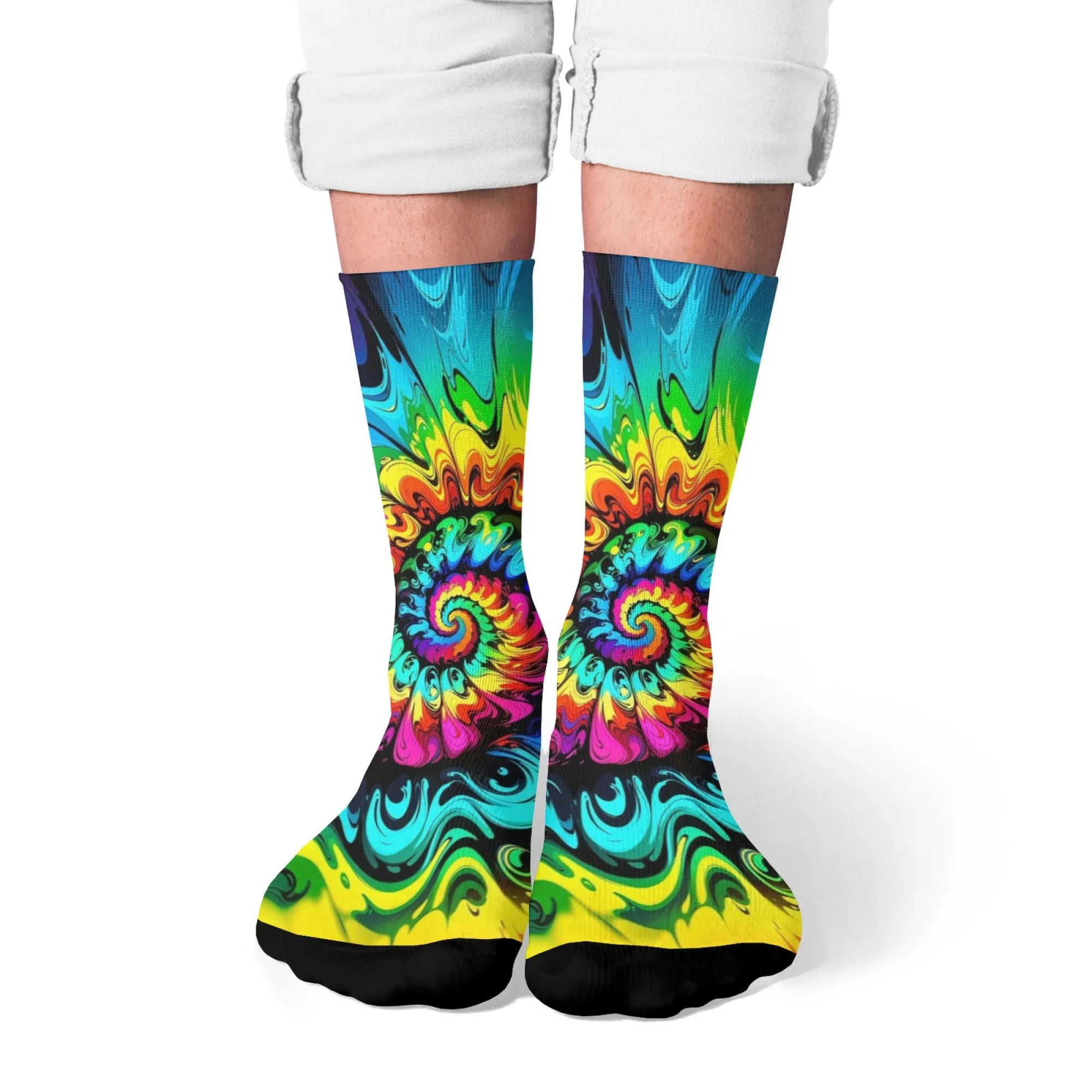 Rainbow Fluid Vortex Socks Novelty Funny Men's Socks Harajuku Style Retro Street Casual Hip-Hop Fashion Socks Crazy Party Gift
Rainbow Fluid Vortex Socks Novelty Funny Men's Socks Harajuku Style Retro Street Casual Hip-Hop Fashion Socks Crazy Party Gift
