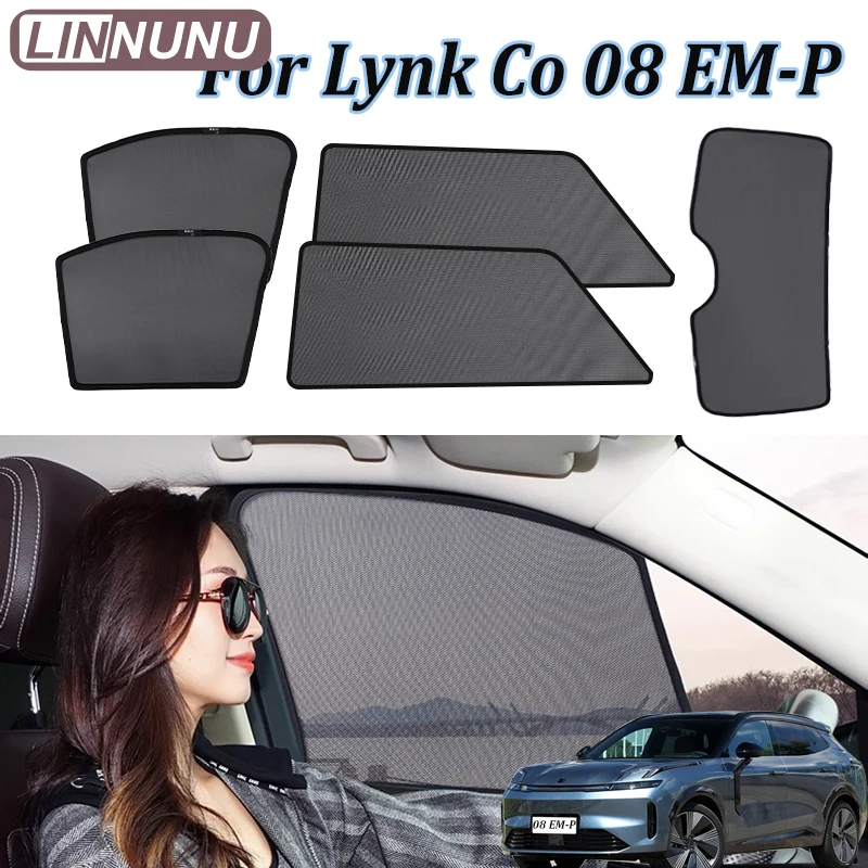 LINNUNU Magnetic Car Sunshade For Lynk & co 08 EMP Window Mesh Curtain Anti-UV Heat Insulation Privacy Protection accessories
LINNUNU Magnetic Car Sunshade For Lynk & co 08 EMP Window Mesh Curtain Anti-UV Heat Insulation Privacy Protection accessories