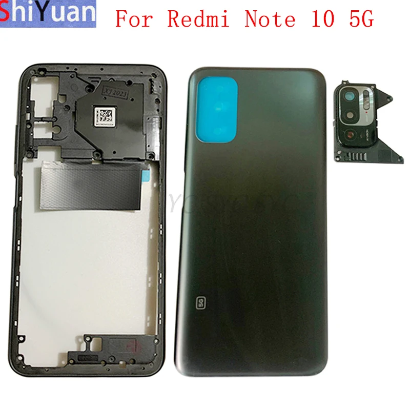 Battery Cover Rear Door Housing For Redmi Note 10 5G Back Cover with Middle Frame Camera Frame Replacement Parts
Battery Cover Rear Door Housing For Redmi Note 10 5G Back Cover with Middle Frame Camera Frame Replacement Parts