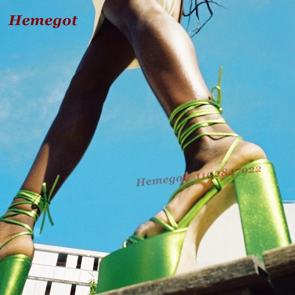 Green Platform Lace-Up Sandals Open Toe Chunky Heels Women's Sandals Cross Strappy Glossy Summer 2025 New Party Shoes Luxury
Green Platform Lace-Up Sandals Open Toe Chunky Heels Women's Sandals Cross Strappy Glossy Summer 2025 New Party Shoes Luxury