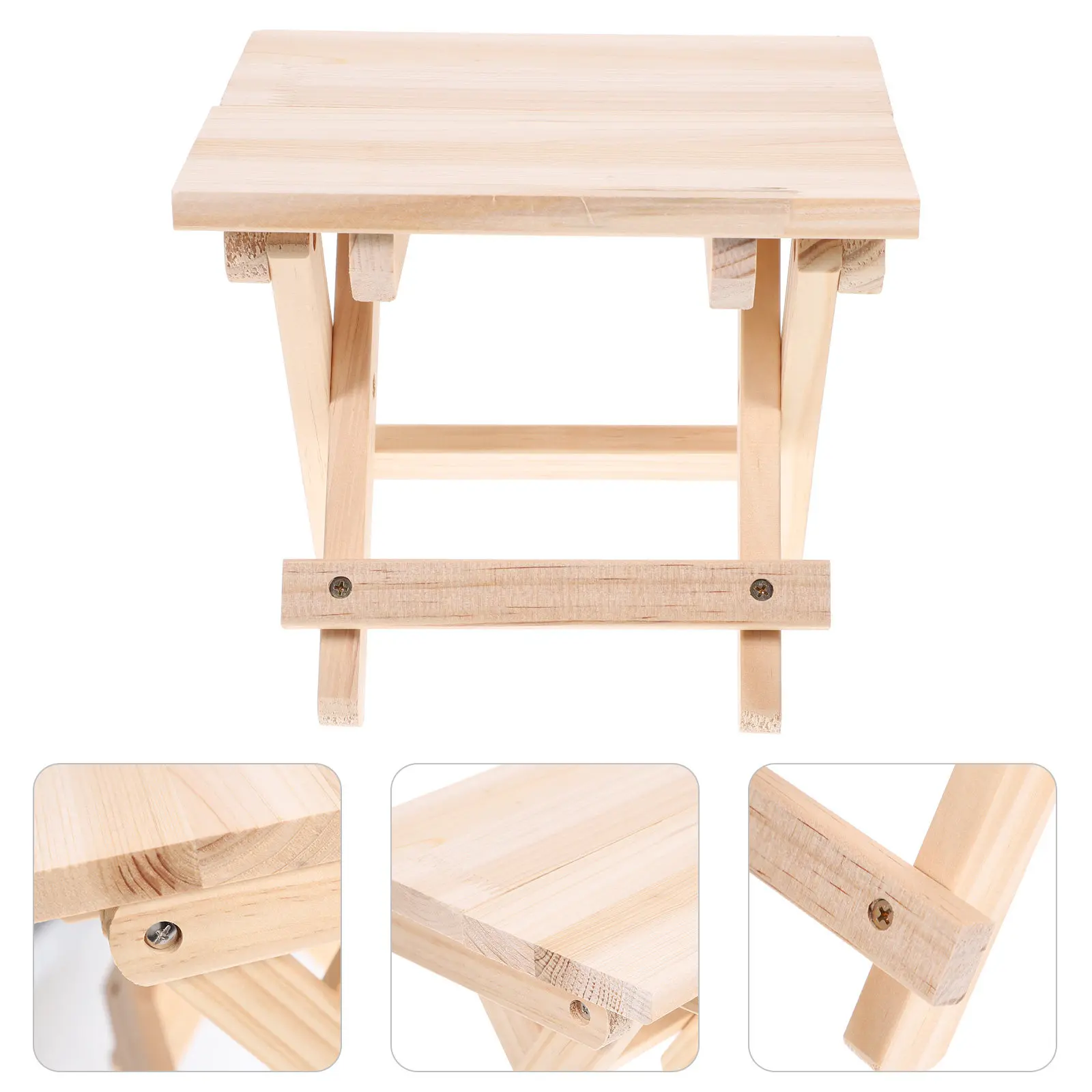 1Pcs Hardwood Square Folding Stool Lightweight Portable Low Height Shoe Changing Bench Non-Skid Surface Stool Simple
1Pcs Hardwood Square Folding Stool Lightweight Portable Low Height Shoe Changing Bench Non-Skid Surface Stool Simple