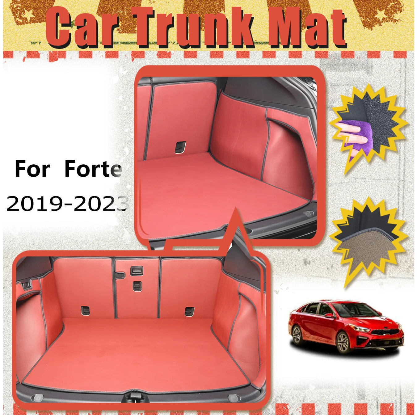 Для KIA Forte 2019-2023 коврик в багажник автомобиля с полным окружением, утолщенный трехслойный ПВХ, противоскользящий, износостойкий, водонепроницаемый
Для KIA Forte 2019-2023 коврик в багажник автомобиля с полным окружением, утолщенный трехслойный ПВХ, противоскользящий, износостойкий, водонепроницаемый