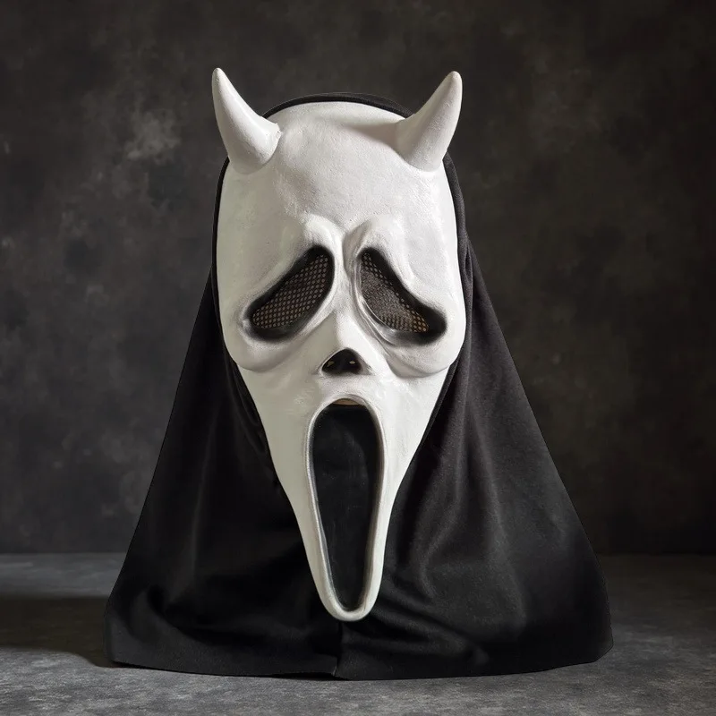2026 Scream Mask Horror Latex Full Head Mask Movie Cosplay Ghostface Prank Costume Scary Props Hallowee Supplies
2026 Scream Mask Horror Latex Full Head Mask Movie Cosplay Ghostface Prank Costume Scary Props Hallowee Supplies
