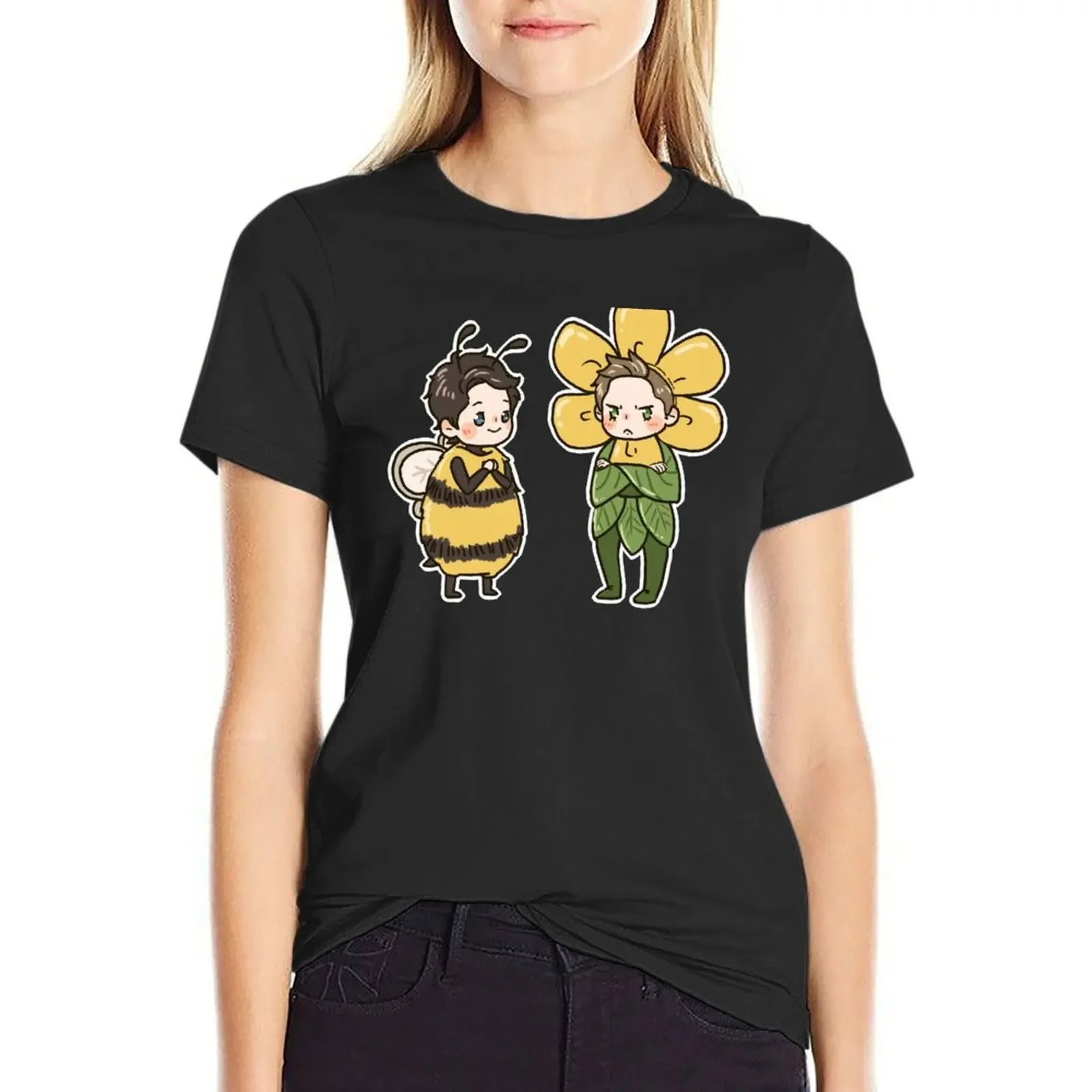 Bee and Flower T-Shirt anime clothes sports fans cute clothes western t-shirt dress for Women
Bee and Flower T-Shirt anime clothes sports fans cute clothes western t-shirt dress for Women